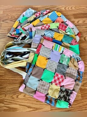 Quilted Tote Bag! Antique Quilt Patchwork!